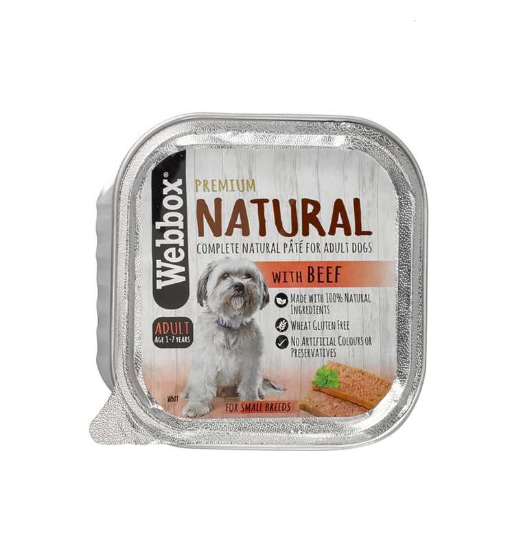 Webbox Natural Dog Alu Beef 150g