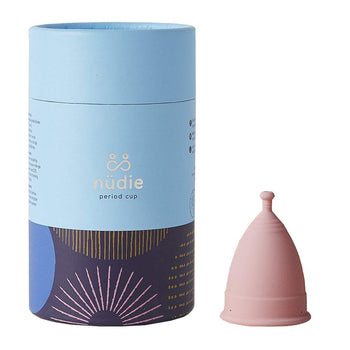 &SISTERS nüdie Menstrual Cup for Beginners- 100% Medical Grade Silicone- 10 Hour Wear- Hypoallergenic, Soft & Easy to Insert- Size Medium for 18-30 Year Olds Who Have Not Given Birth Vaginally