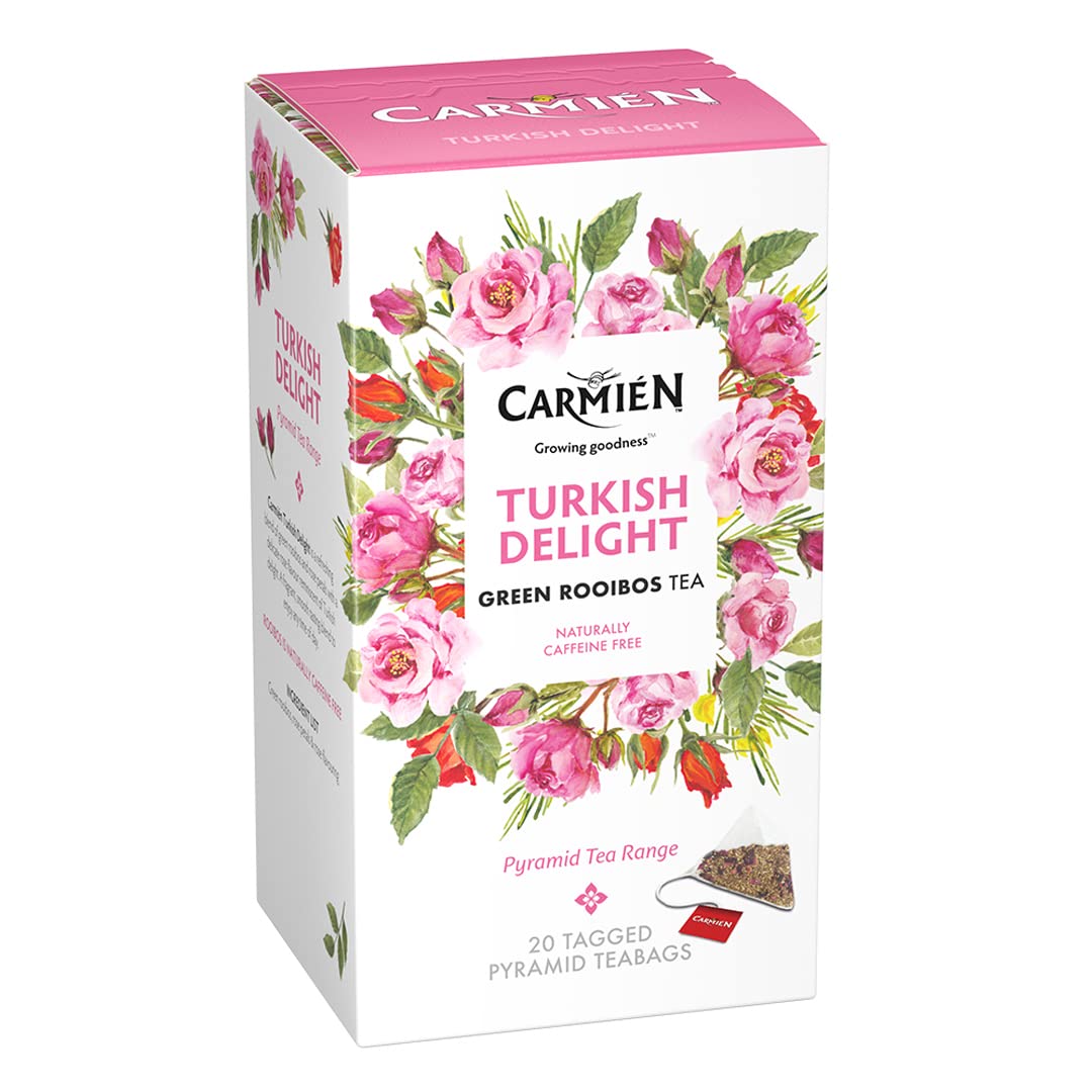 Carmién Tea Pyramid range: Turkish Delight Rooibos Tea 20's (50g)