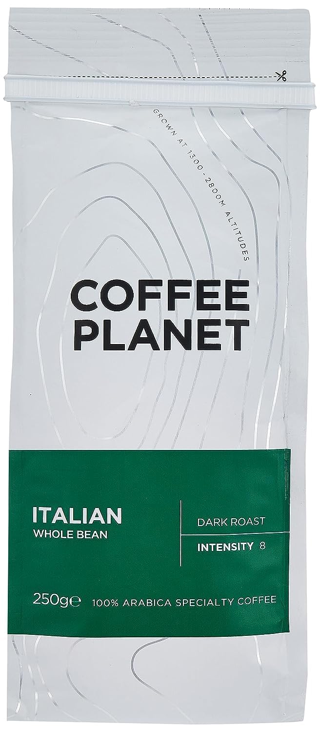 Coffee Planet Signature Italian Dark Roast Beans - 250 Gm