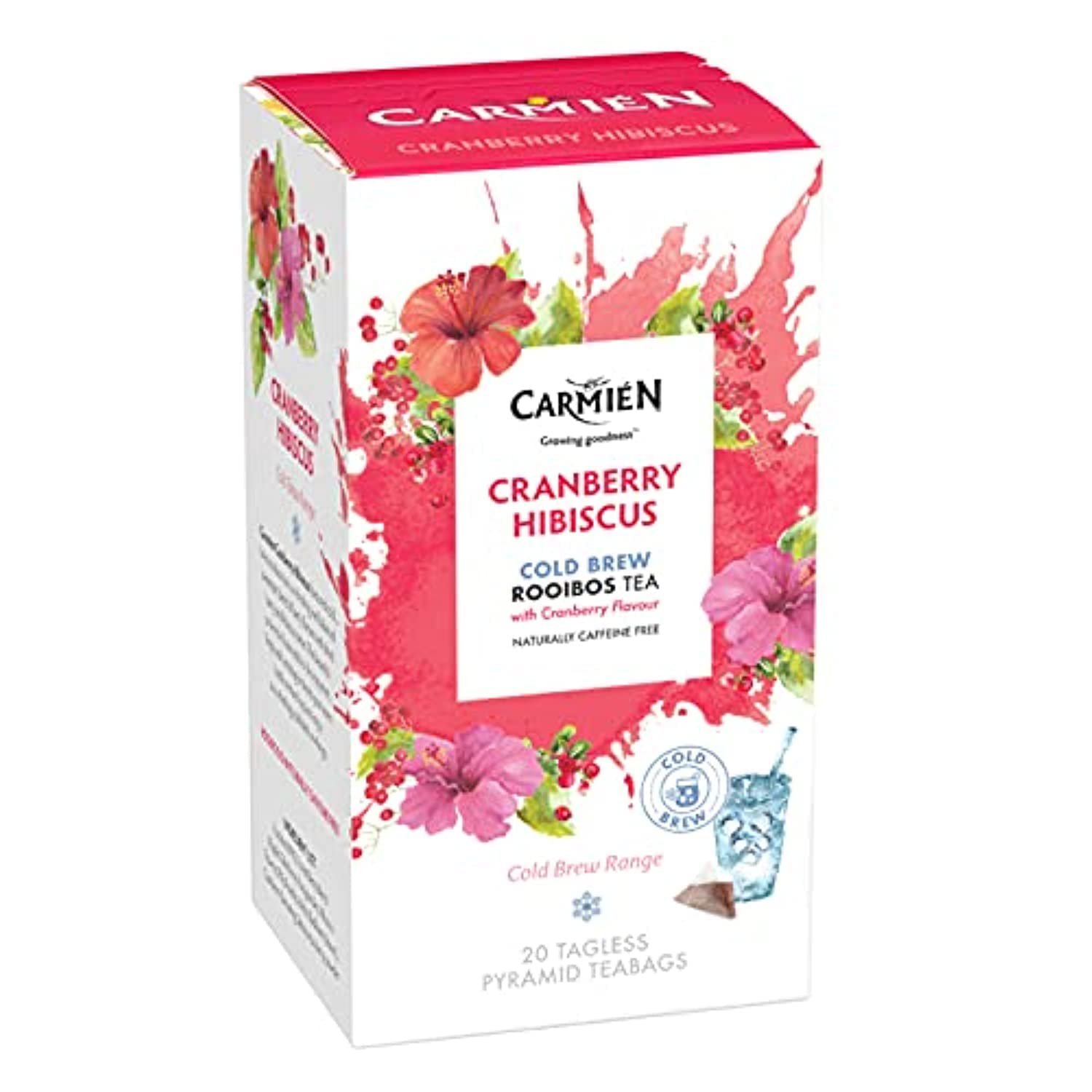 Cold Brew: Cranberry Hibiscus Rooibos Tea 20's (50g)