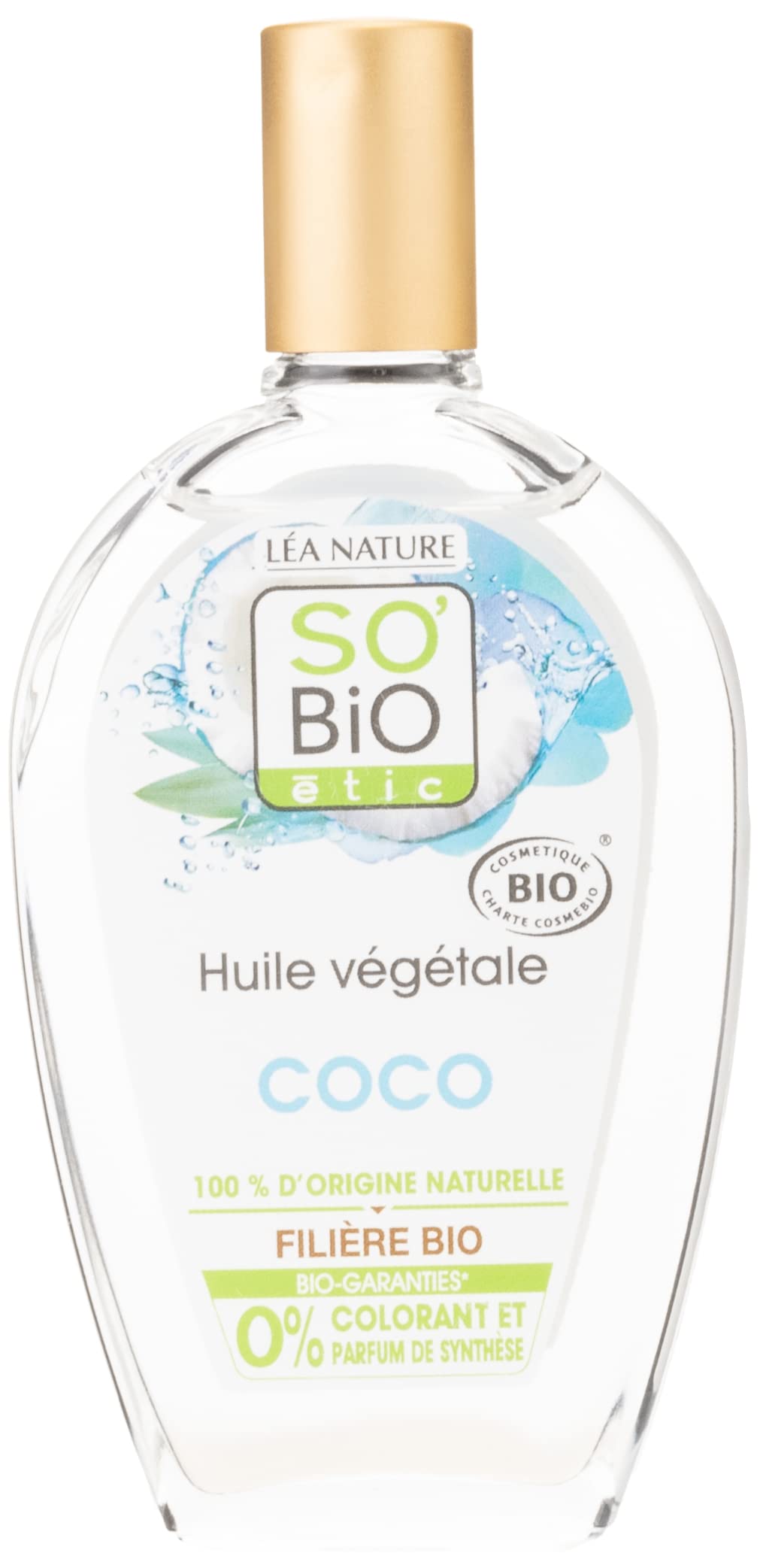 So Bio Etic Organic Coconut Hair & Beauty Oil, 50ml | Vegan | For dry skin & hair.