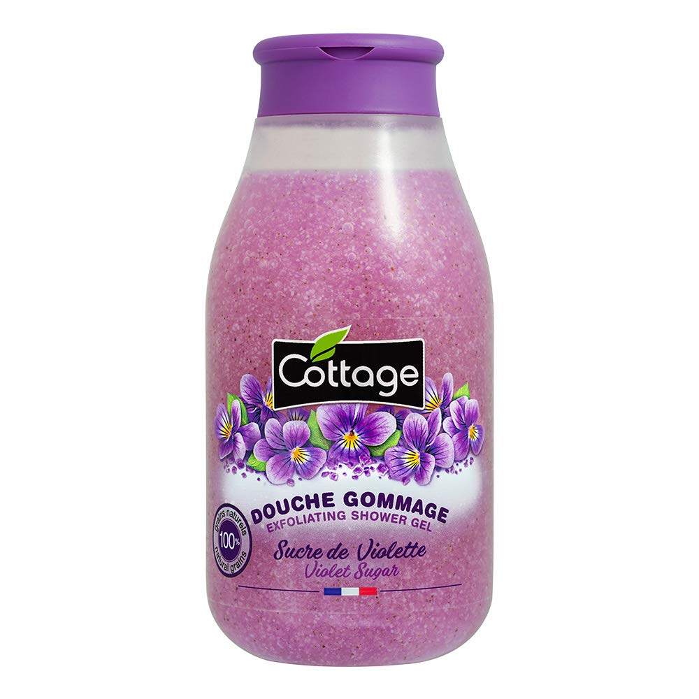 Cottage Exfoliating Shower Gel - Violet Sugar, 270 ml