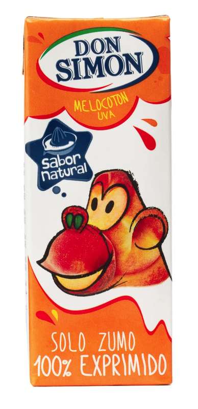 DON SIMON Kids Peach Juice 100% Natural, 3 x 200 ml