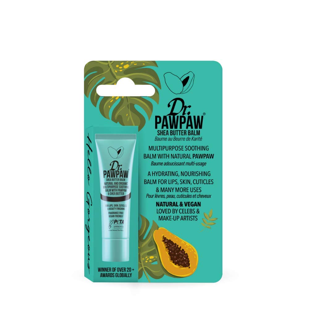 DR. PAWPAW Shea Butter Balm for Lips, Skin, Hair, Nails and Cuticles, 1 x 10ml