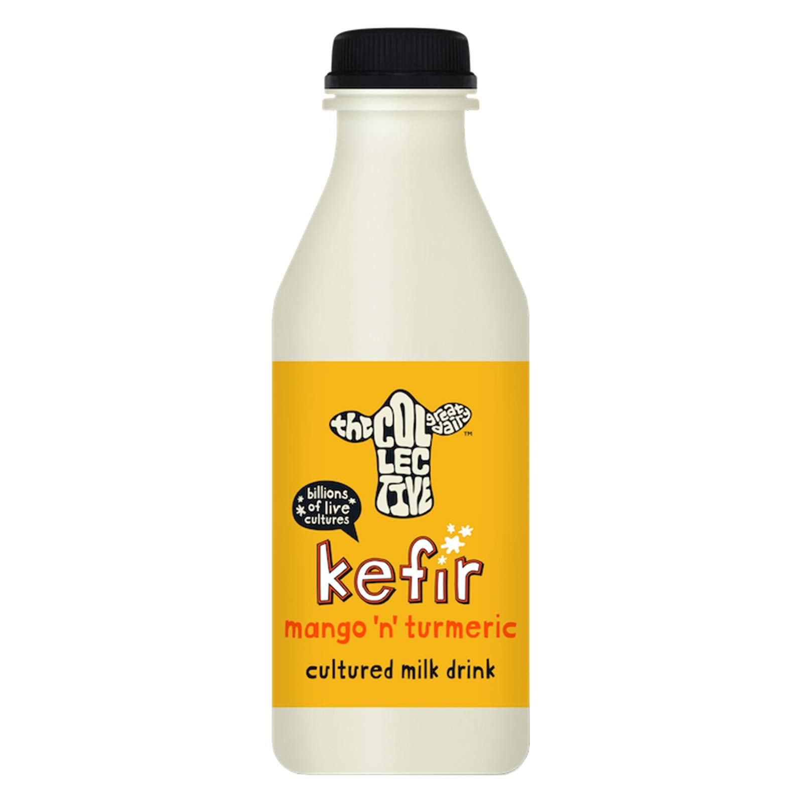 The Collective Dairy Natural Kefir Mango 'n' tumeric flavour Gourmet Live Yogurt, 500ml