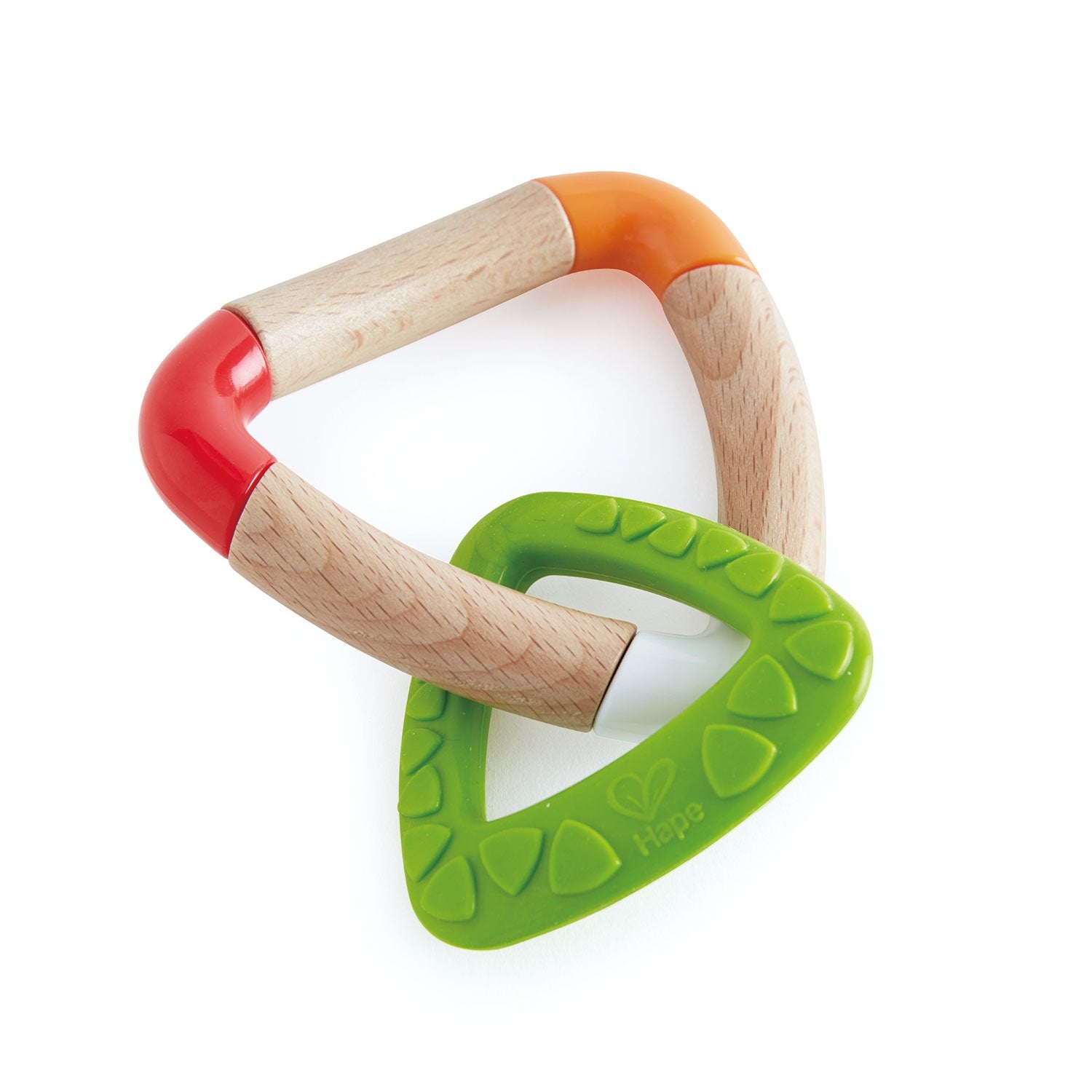 Hape E0018 Double Triangle Teether, Multi-Colour