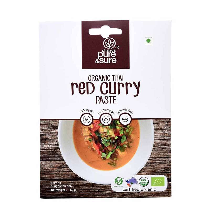 pure & sure Organic Red Curry Paste - 50gm