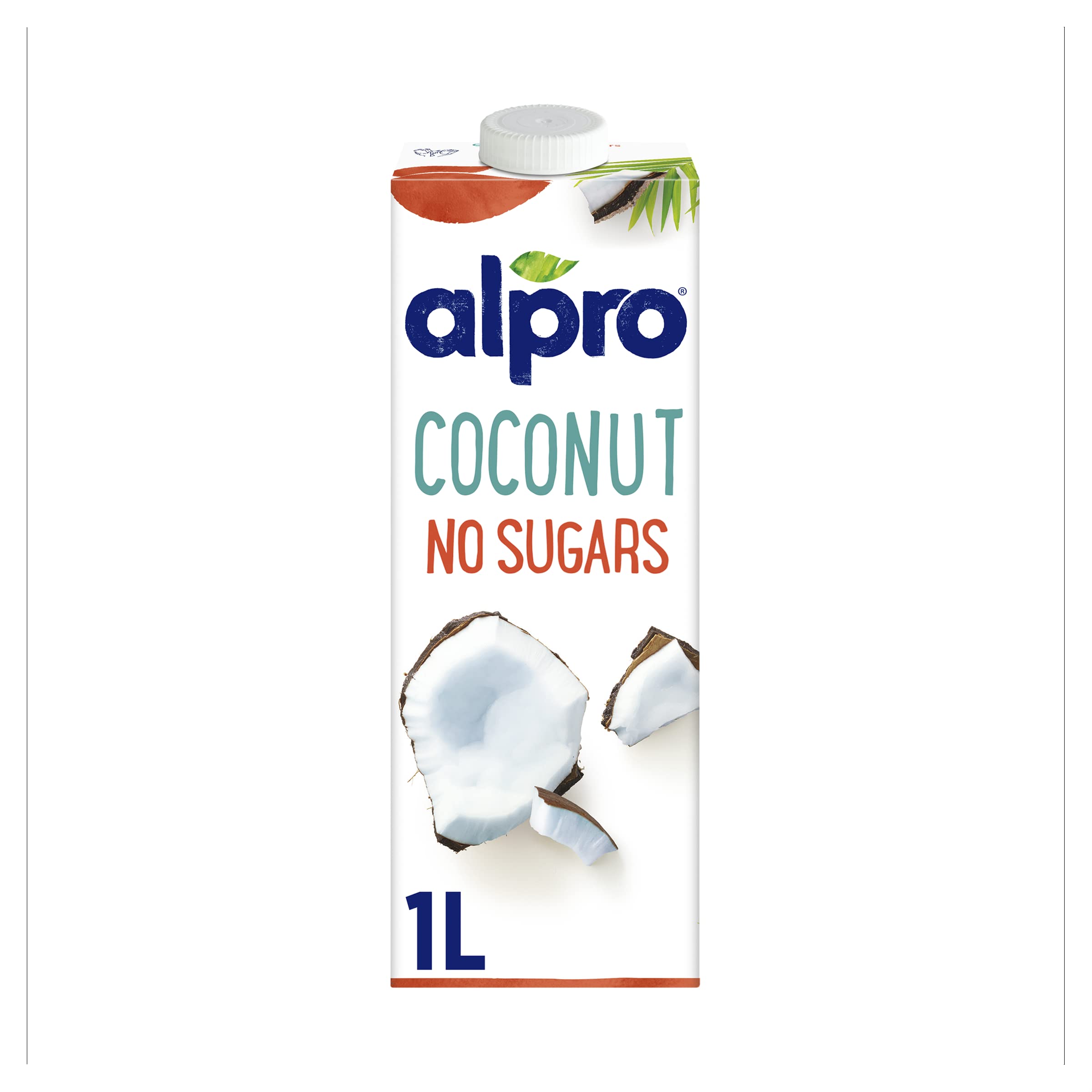 Alpro Coconut Unsweetened Drink, 100% Plant-Based, Lactose Free - 1L