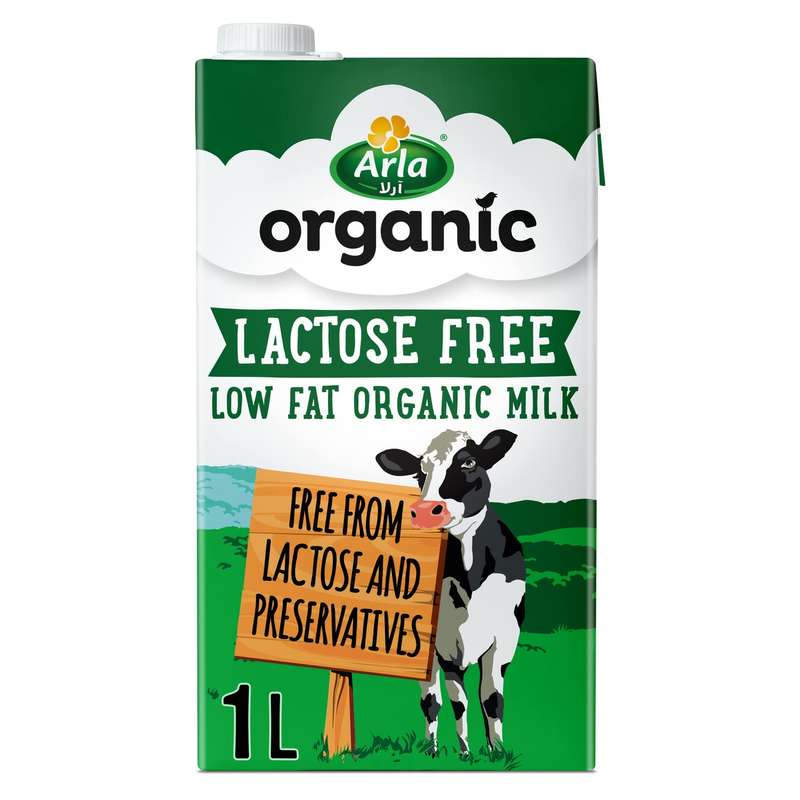 Arla Organic Milk Lactose Low Fat Free 1Litre