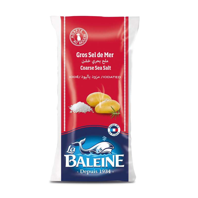 La Baleine Polybag Coarse Sea Salt, 1 Kg