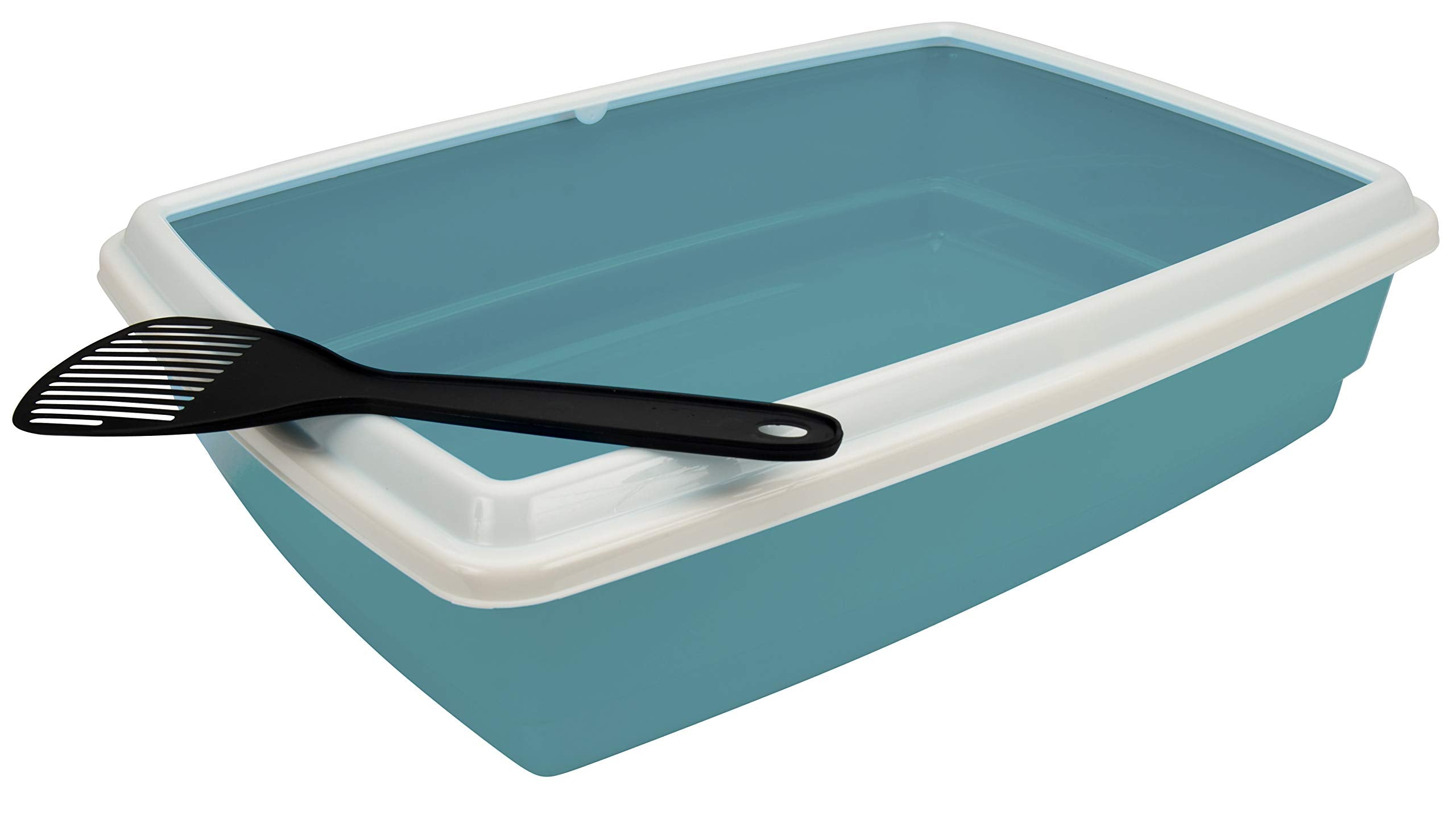 AGROBIOTHERS Cat Litter Tray with Rim and Scoop