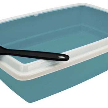 AGROBIOTHERS Cat Litter Tray with Rim and Scoop