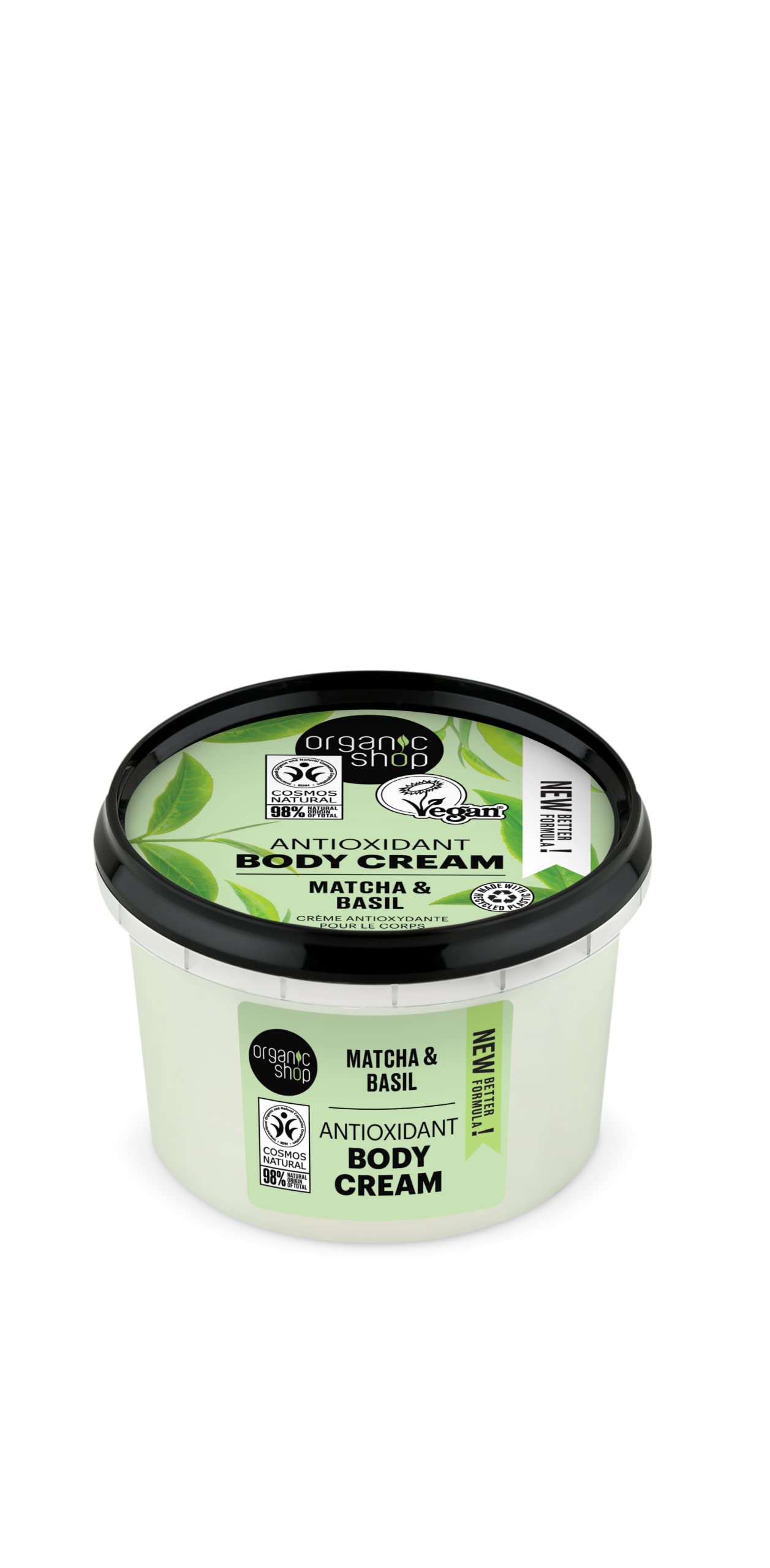 Organic Shop Antioxidant Body Cream Matcha and Basil (250ml)