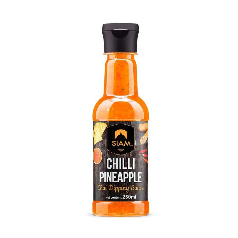 DeSIAM De Siam Pineapple &Sweet Chili 250 ml - Thai Sauce; Preservative free; Gluten Free; Vegetarian