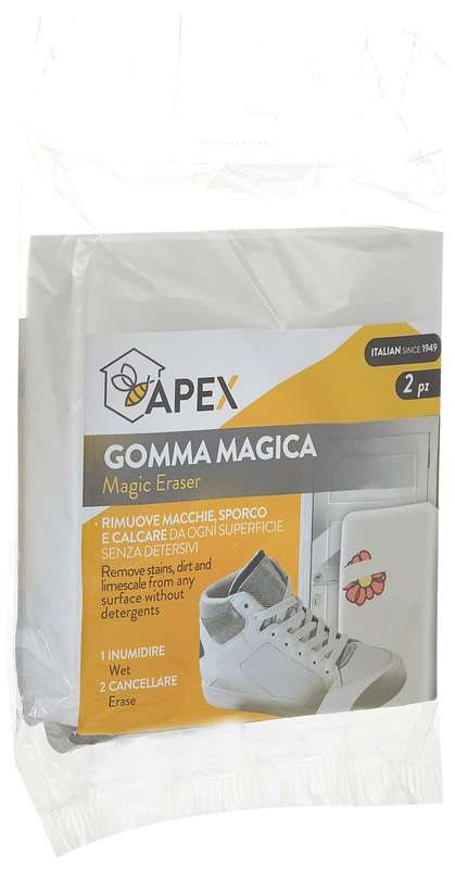 Apex Magic Eraser (Remove Stain & Dirt From Any Surface)- 2 Sponges, White, 16000, 30 X 30 X 30 Cm