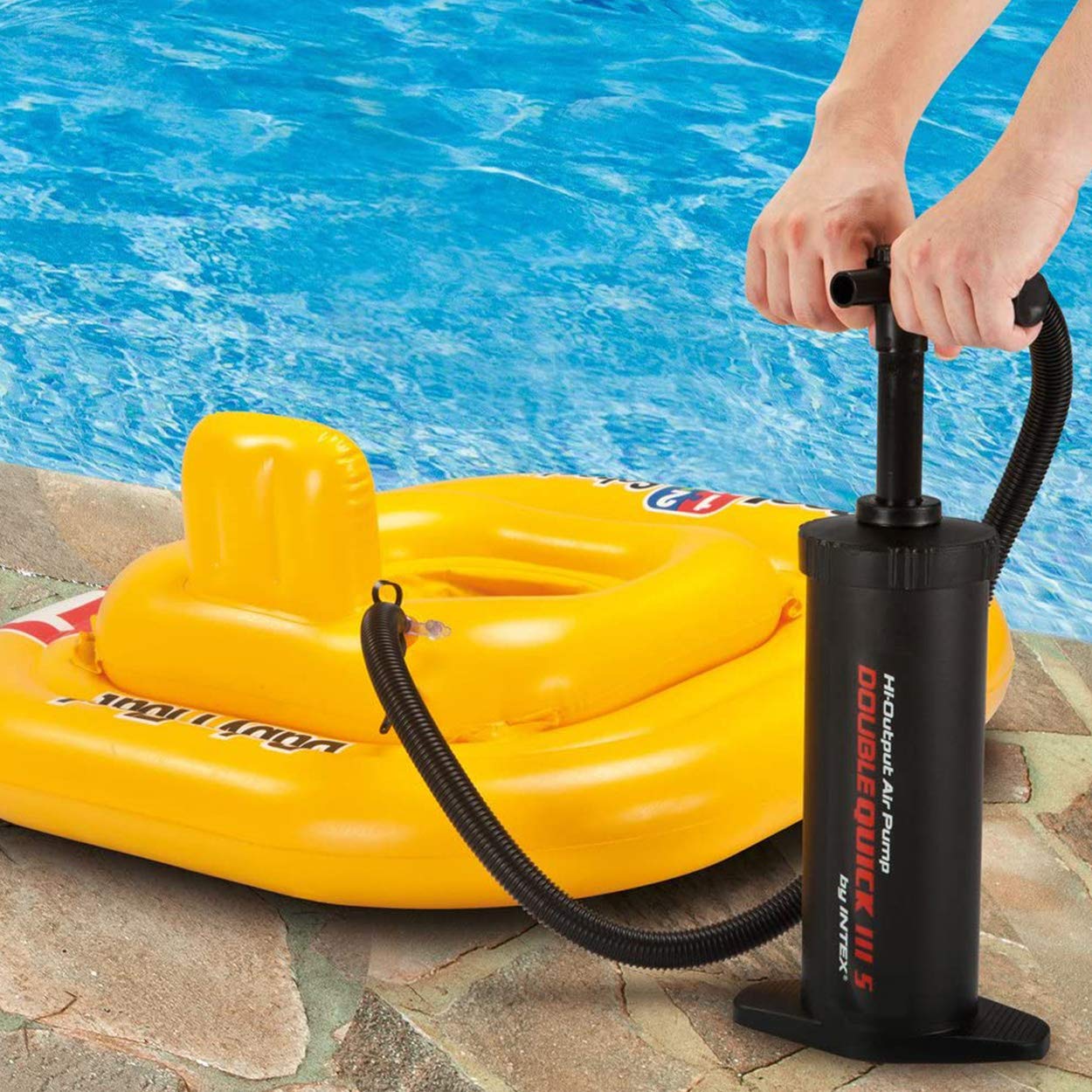 JYSK SYDHALEN 2.8 Liter Two-Way Hand Pump, Black - 12 x 23 x 40 cm
