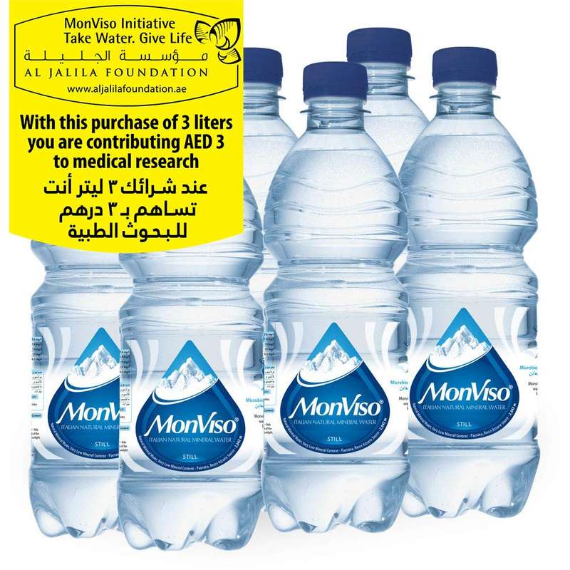 Monviso Still Natural Mineral Water - 500 ml (Pack Of 6)