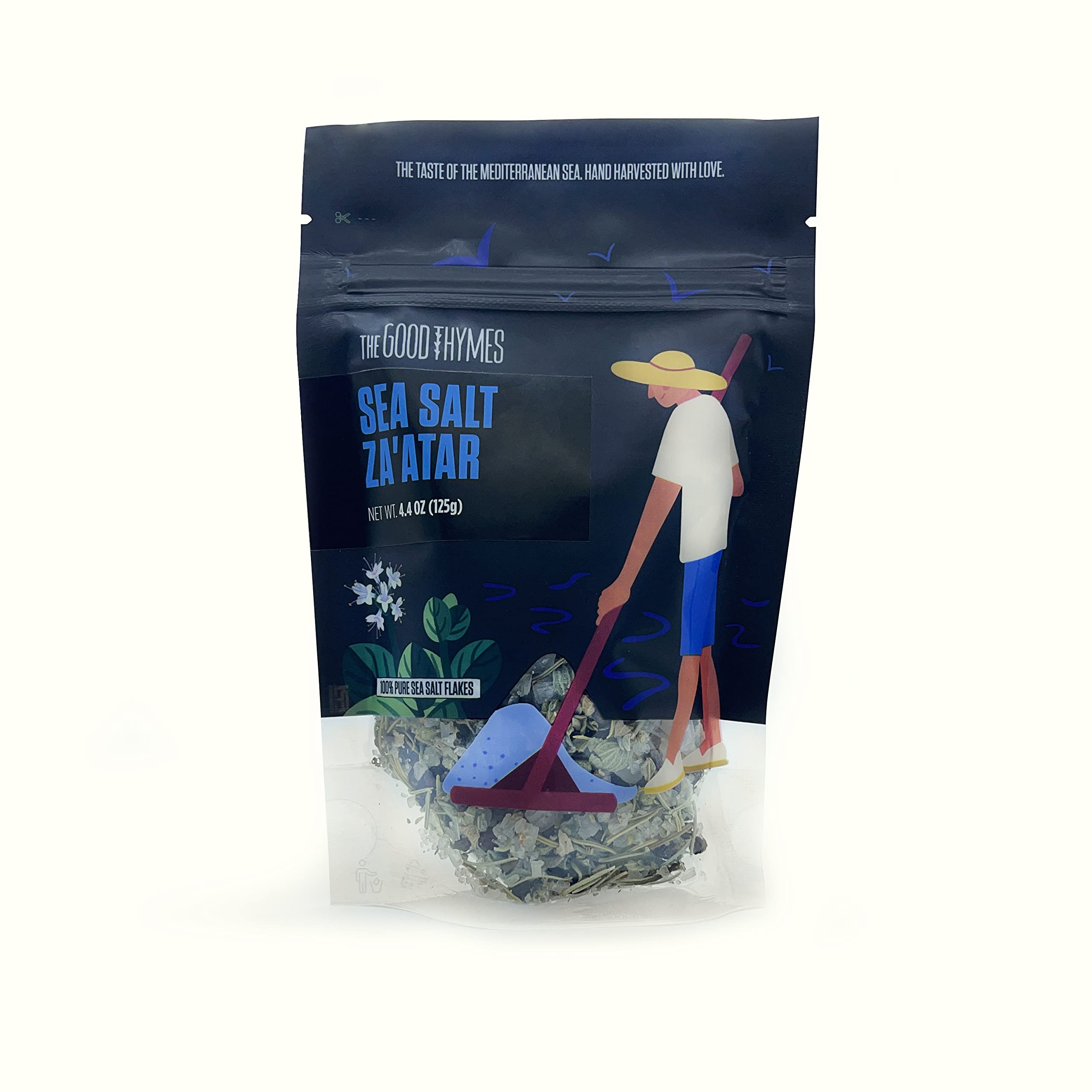 Sea Salt with Zaatar and Rosemary The Good Thymes® Zatar | Zahtar | Za'atar 125 g : Original Oriental Mediterranean Spice | 100% Natural | 100% Vegan | No Preservatives