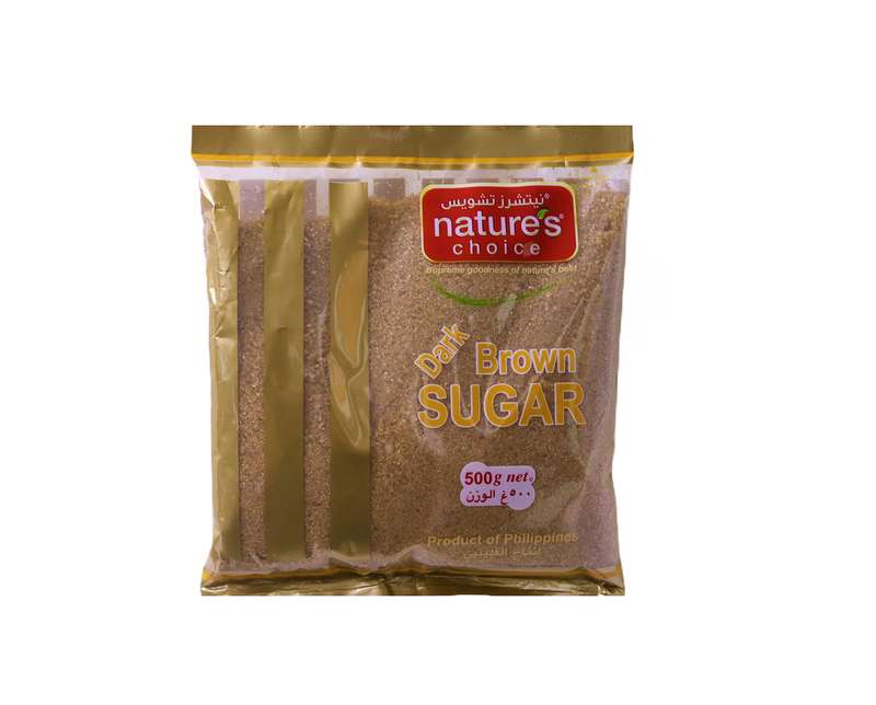 Natures Choice Raw Dark Brown Sugar - 500 gm