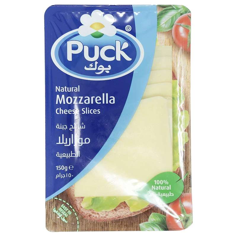 Puck Mozzarella Natural Cheese Slices 150g