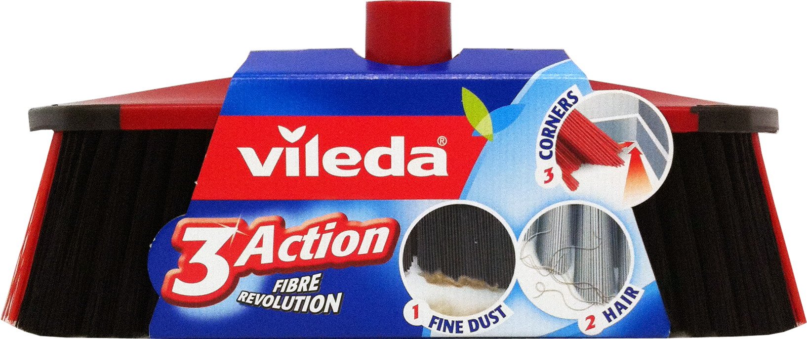6 x VILEDA Broom 3 Action Without Handle