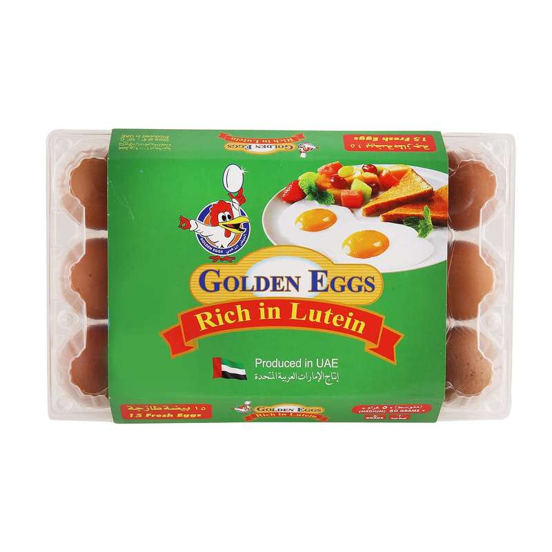 Golden Egg Rich In Lutein White/Brown Eggs 15pcs