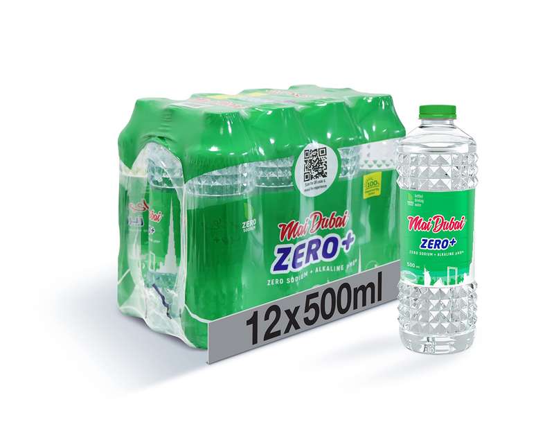 Mai Dubai Bottled Water Zero+ 12 x 500 ml