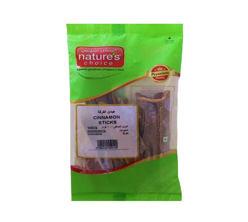 Natures Choice CINNAMON STICKS 100G