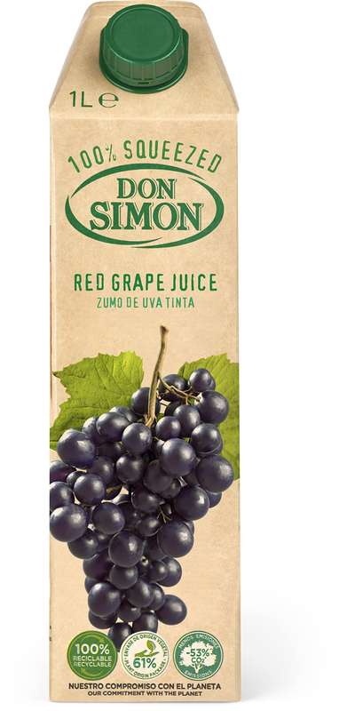 DON SIMON 100% Natural Red Grape Juice 1 Liter