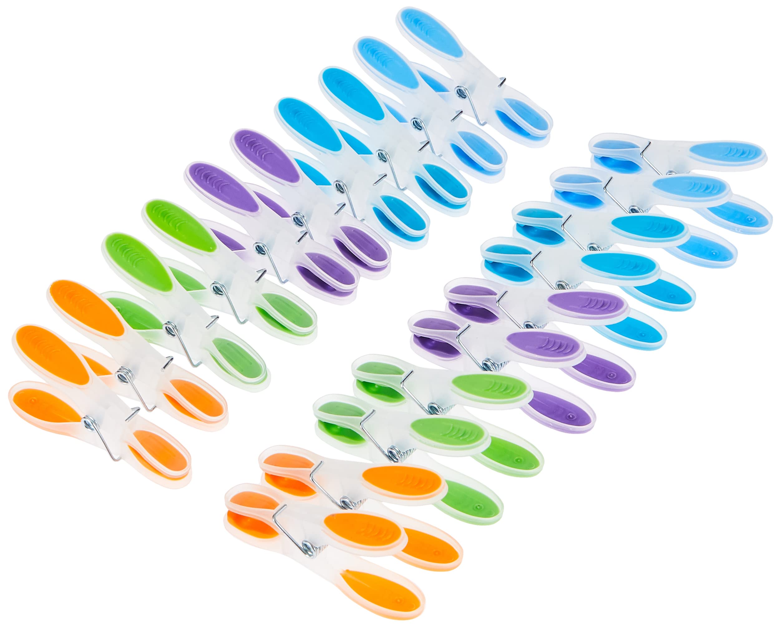 Vileda Soft Pegs Clothespin, Soft Grip, Weather Resistant- Multiple Colours