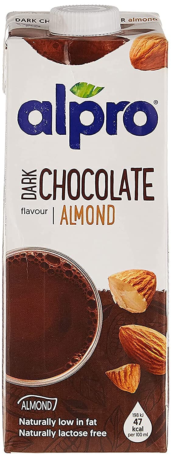 Alpro Almond Dark Chocolate, 100% Plant-Based, Lactose Free - 1L