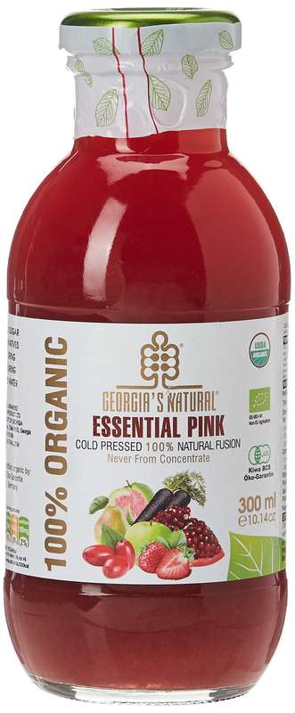 Georgia's Natural 100% Organic Cold Pressed Essential Pink Juice, 300 Ml