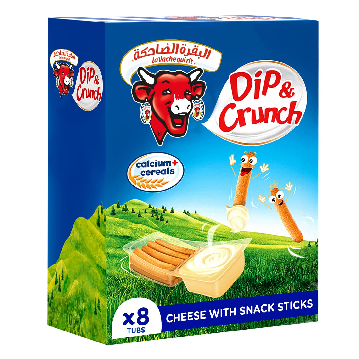 La Vache Qui Rit Dip & Crunch Cheese and Breadstick Snack 280g