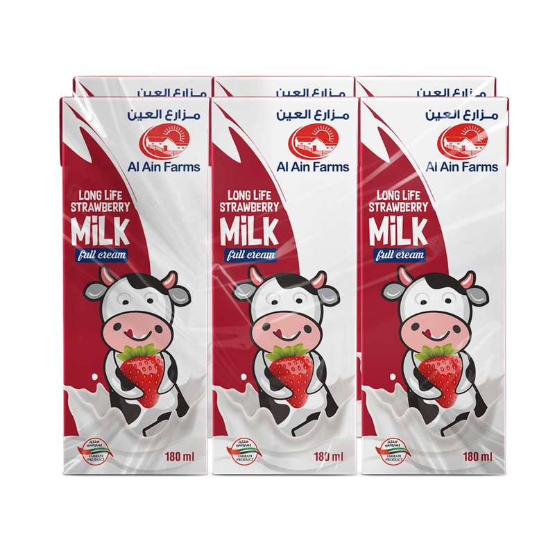Al Ain Farms UHT Strawberry 180ml x 6