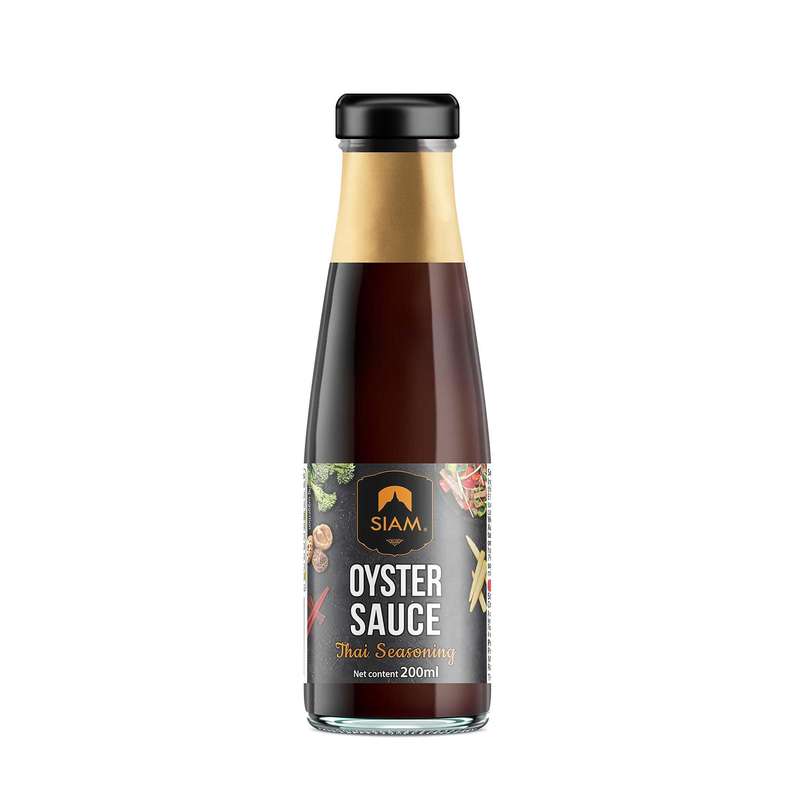 DE SIAM Oyster Sauce 200 ml -Thick, sweet sauce; rich in flavour; Thai Sauce;; Preservative free
