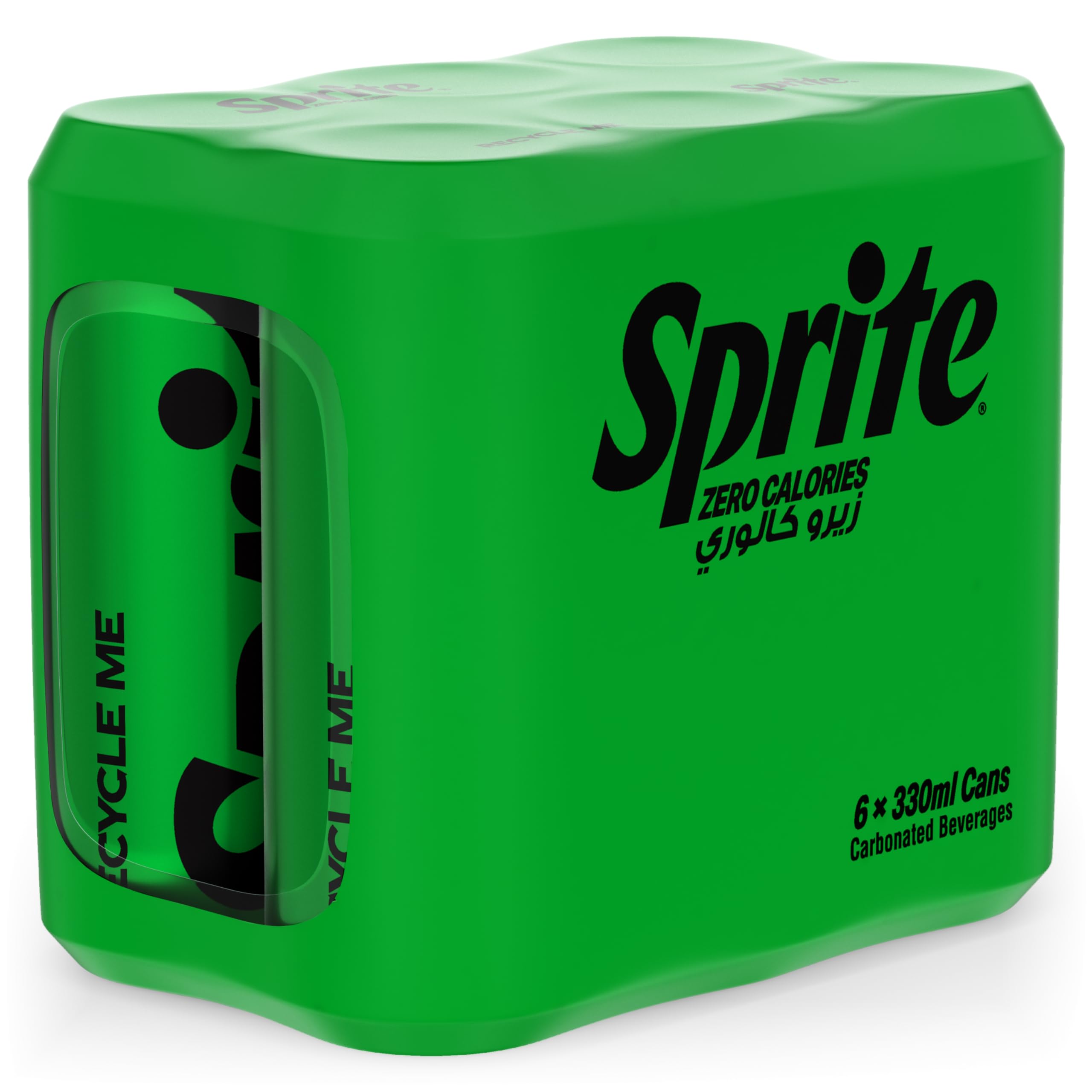 Sprite Zero Calories Soft Drink in Can, Pack of 6 x 330 ml