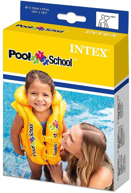Intex Deluxe Pool Swim Vest, Yellow [58660]