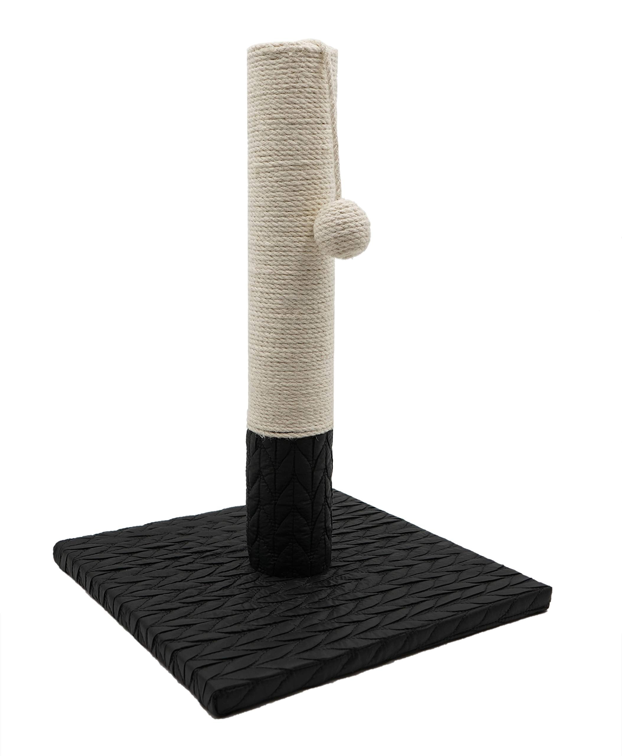 AIME SCRATCHING POST SIMPLE BLACK AND WHITE 42CM