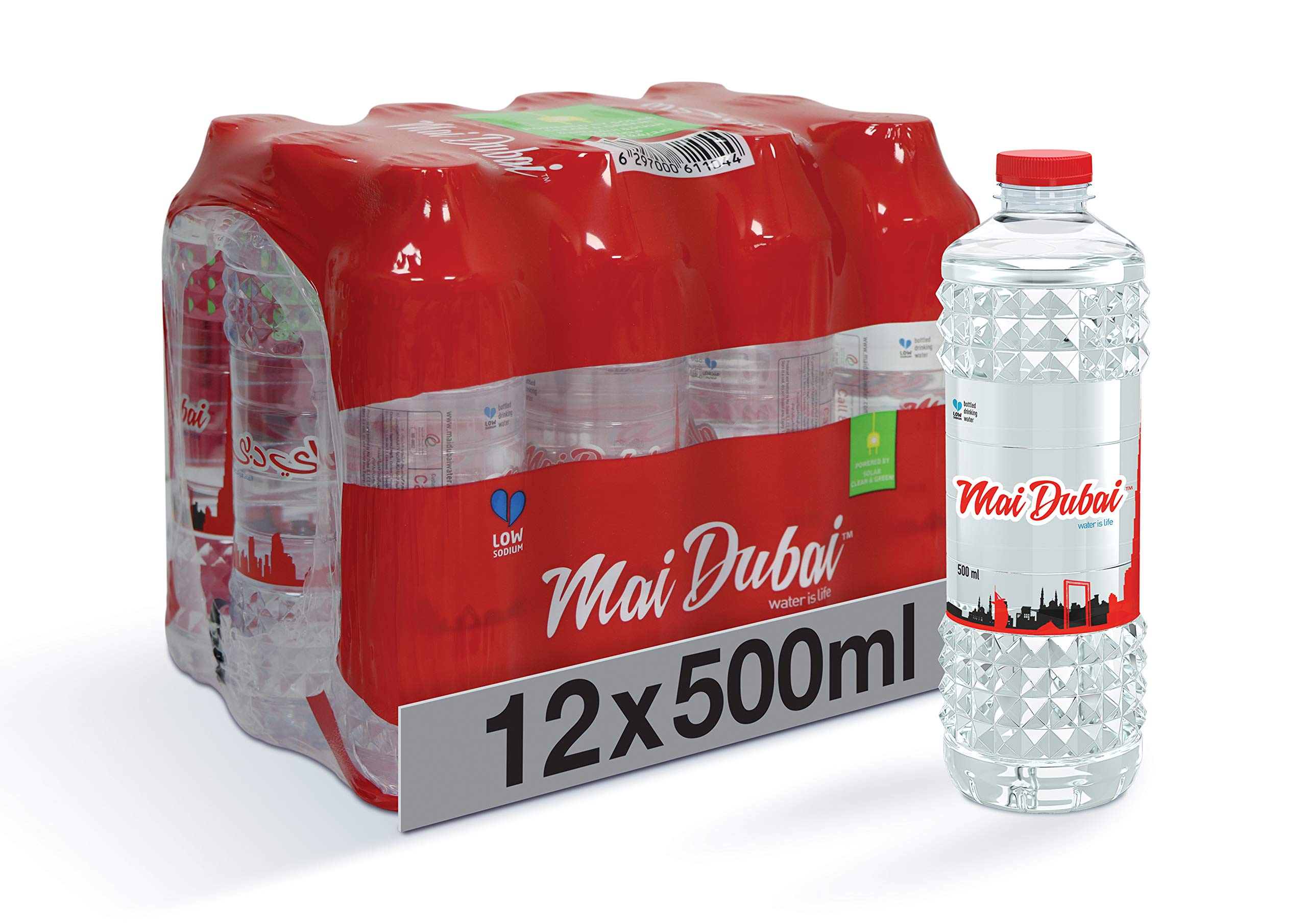 Mai Dubai Bottled Water, 12 X 500 ml