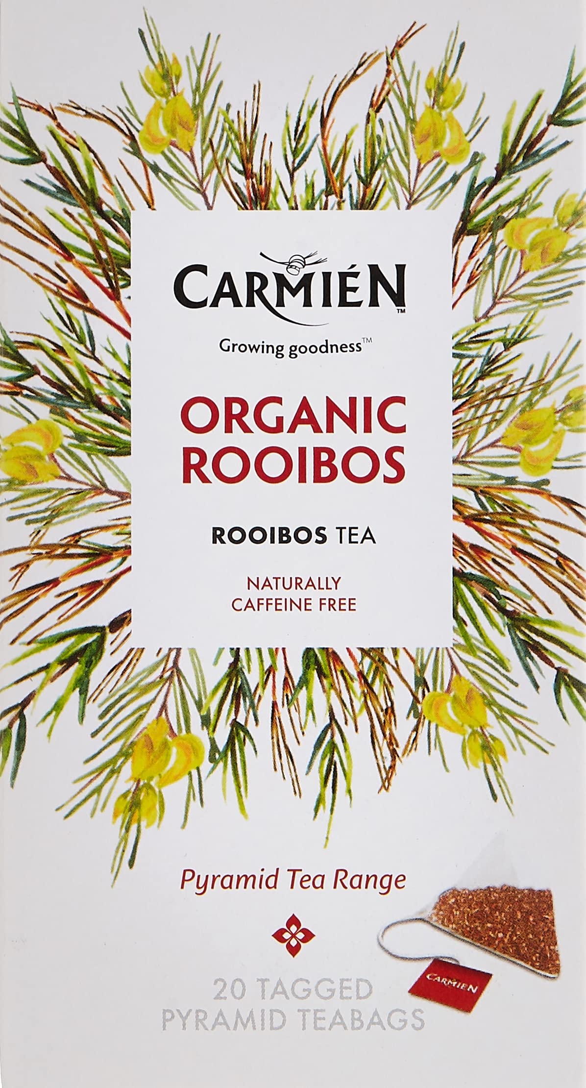 Carmién Tea Pyramid range: Organic Rooibos 20's (50g)