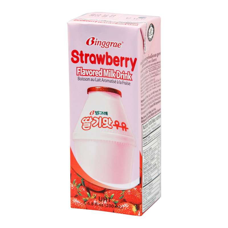 Binggrae Strawberry Flavored Milk 200 ml