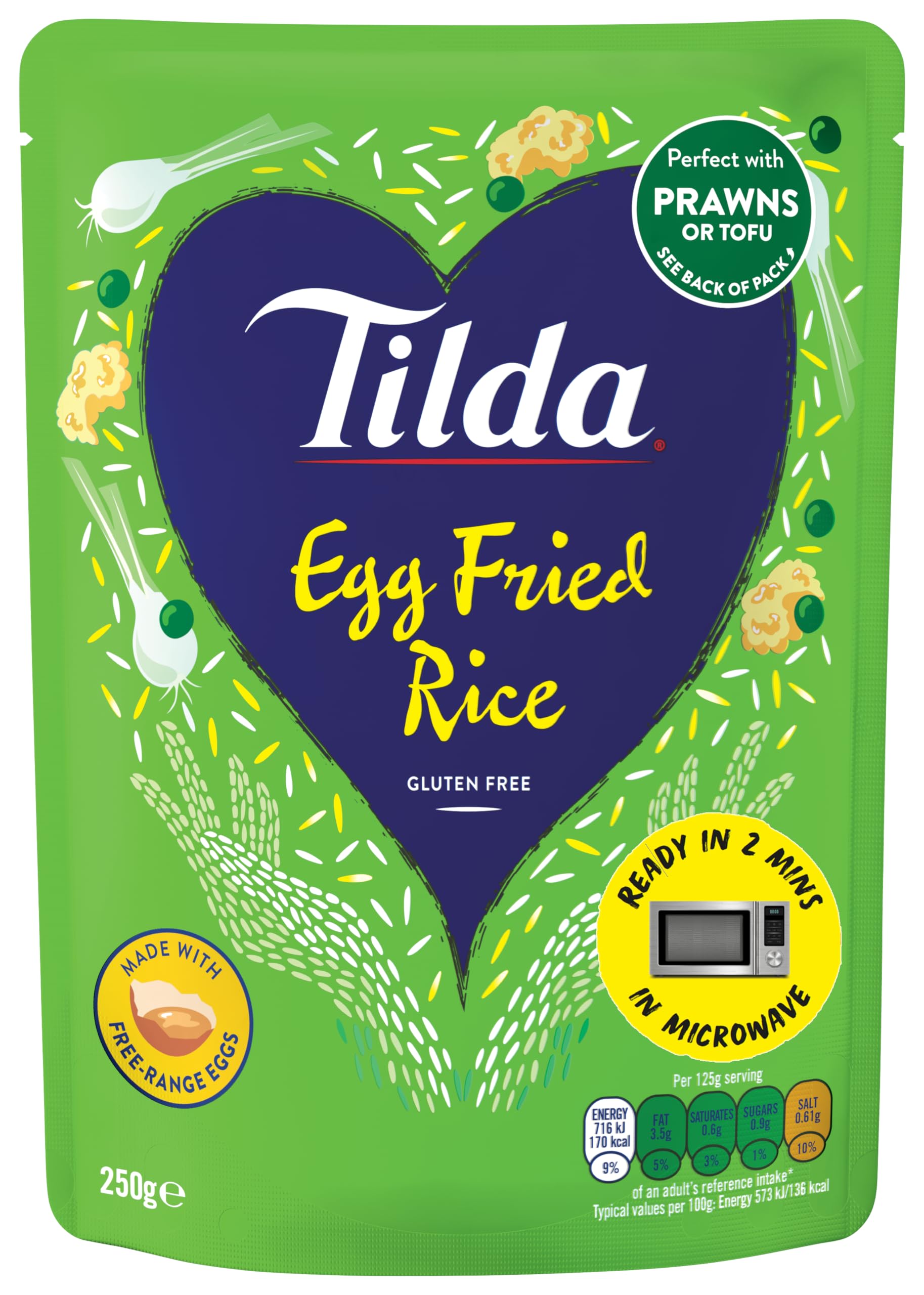 Tilda Egg Fried Rice 250g (2 min - Microwave Rice)
