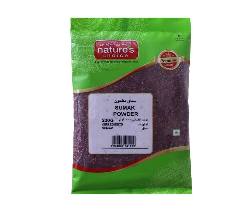 Ground sumac is a versatile spice with a tangy lemony flavour, although more balanced and less tart than lemon juice. A small sprinkle also adds a beautiful pop of colour to any dish