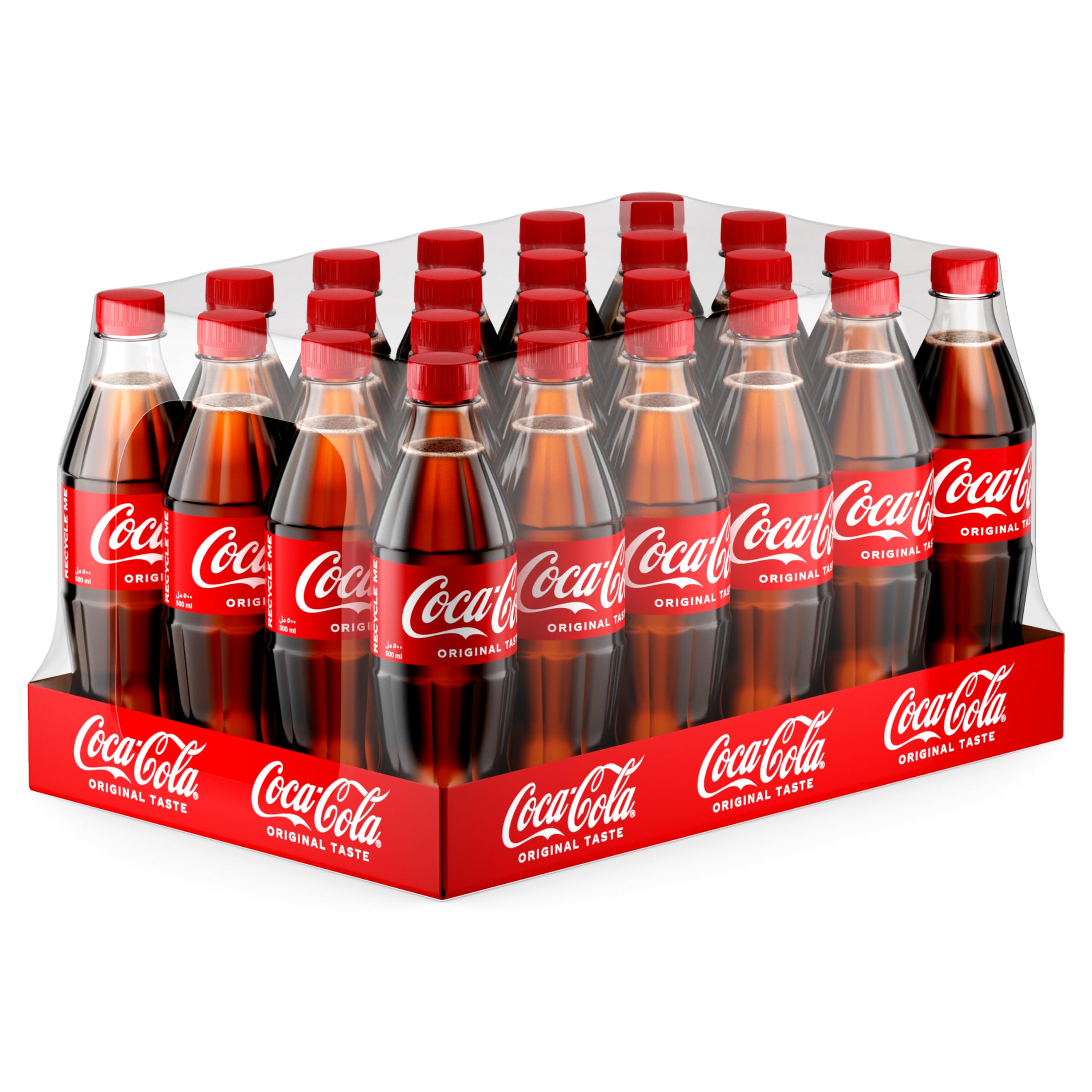 Coca-Cola Regular Soft Drink Bottles, 24 x 500 ml