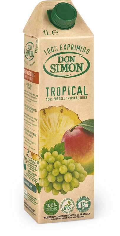 DON SIMON 100% Natural Tropical Juice 1 Liter