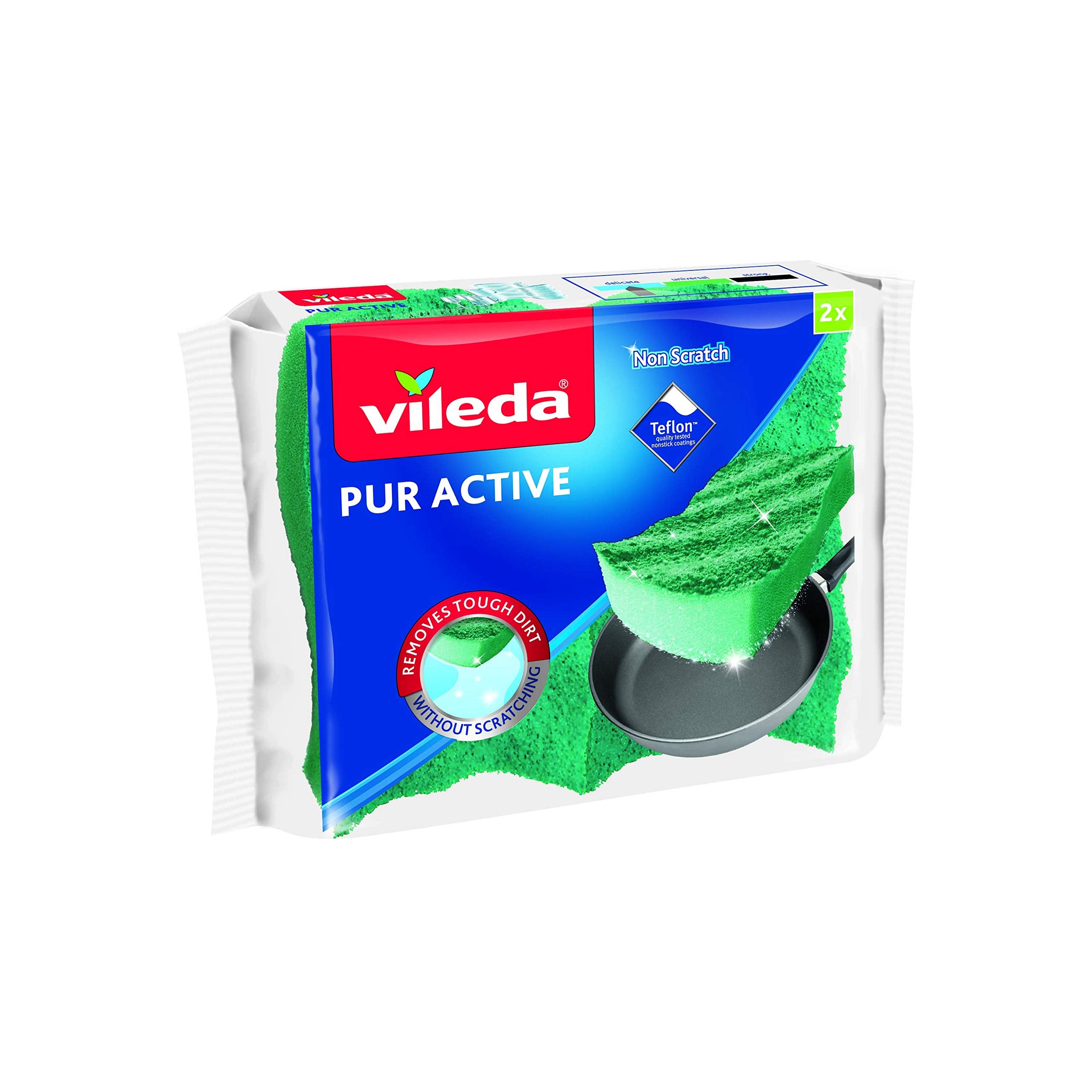 Vileda Spugna Abrasiva Antigraffio - Confezione da 3 Pezzi