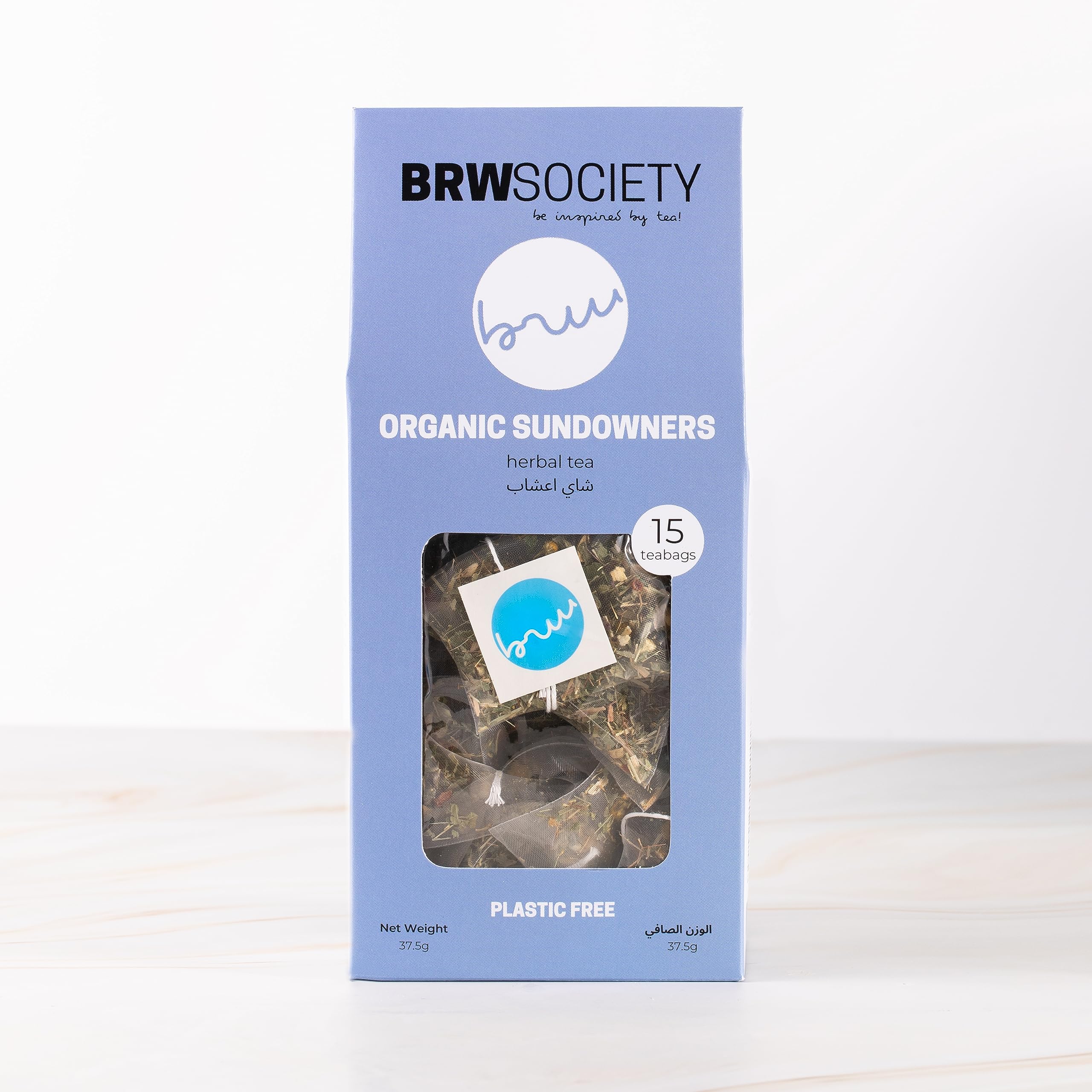 BRW Society Organic Sundowners Herbal Tea - 15 Teabags (37.5g)