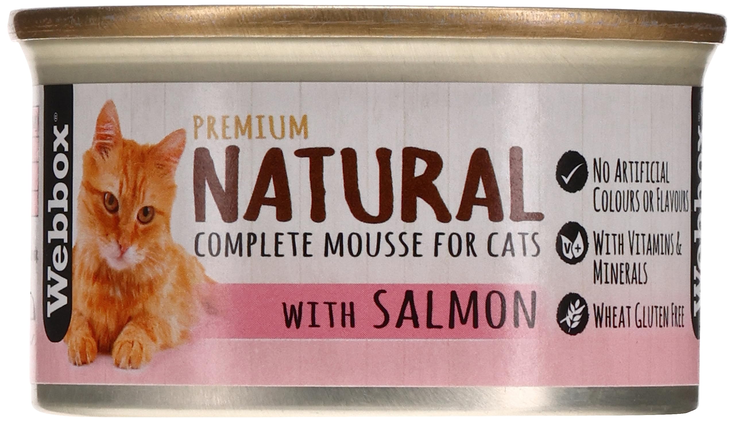 Webbox Natural Cat Mousse Salmon 85G, standard, 108191021