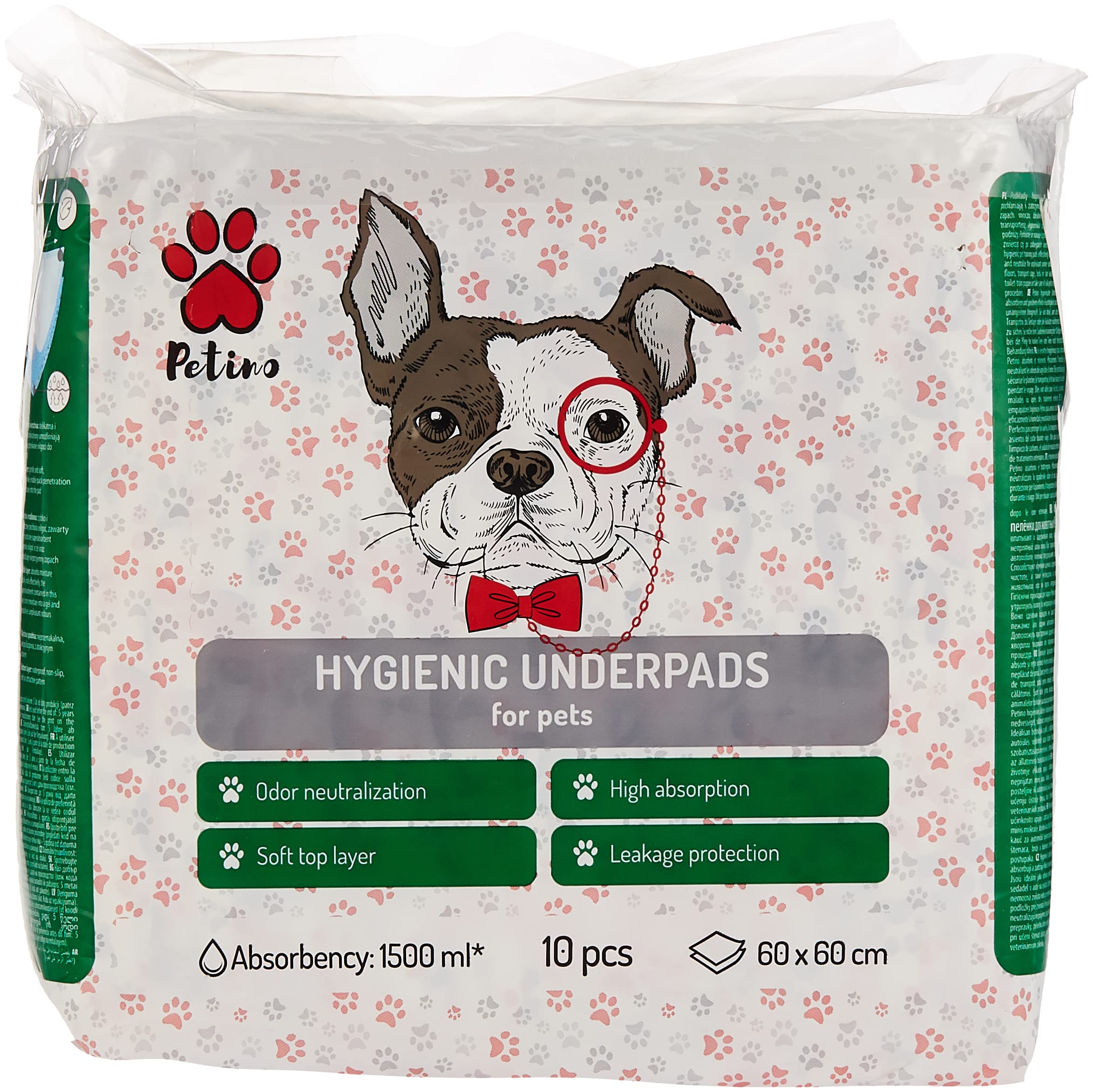 Petino Hygienic Underpads for Pets 60x60cm | Pack of 10